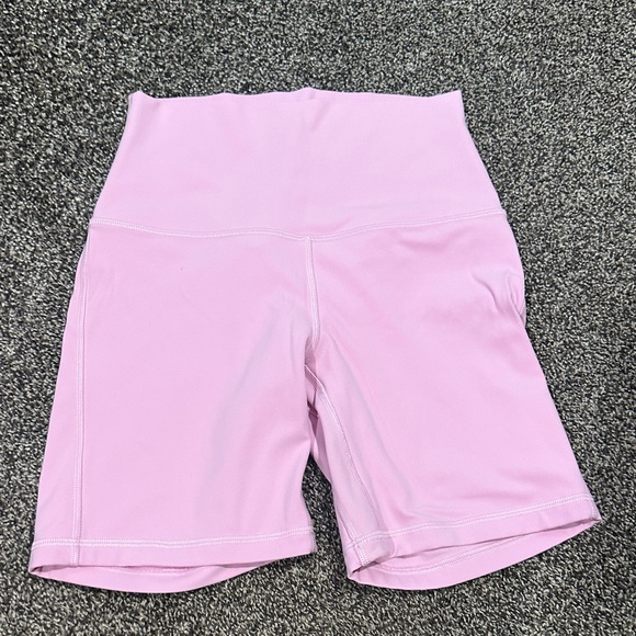 lululemon athletica Light Pink Bike Shorts - Picture 1 of 2